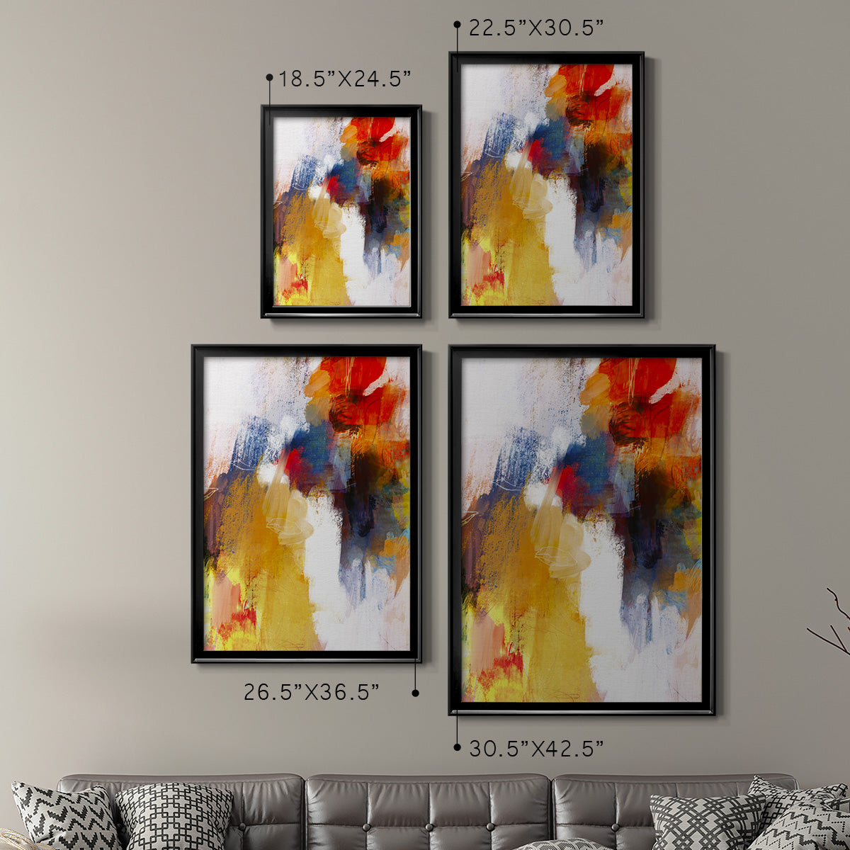 It's a Party I - Modern Framed Canvas Print