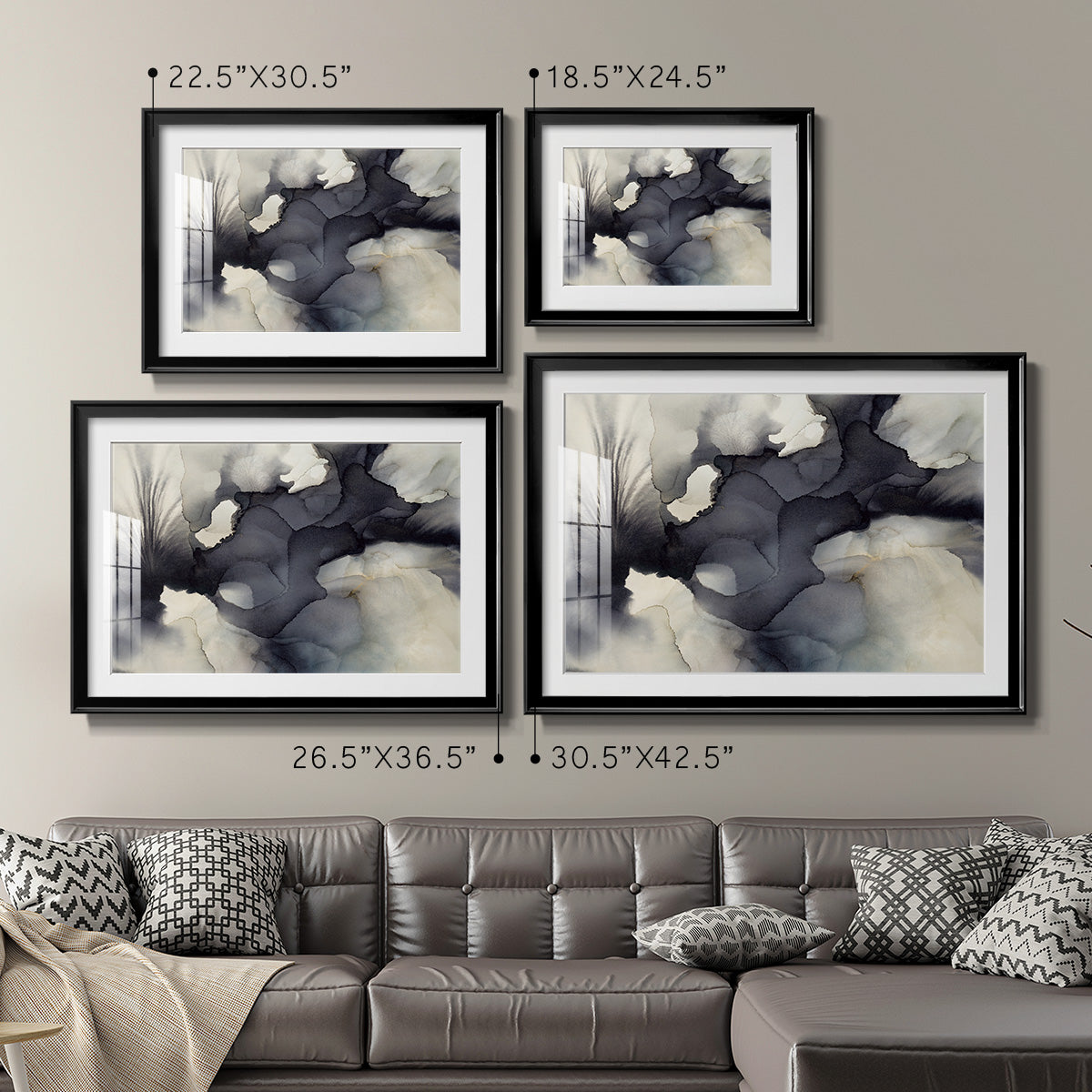 Sound & Color - Modern Framed Art Print