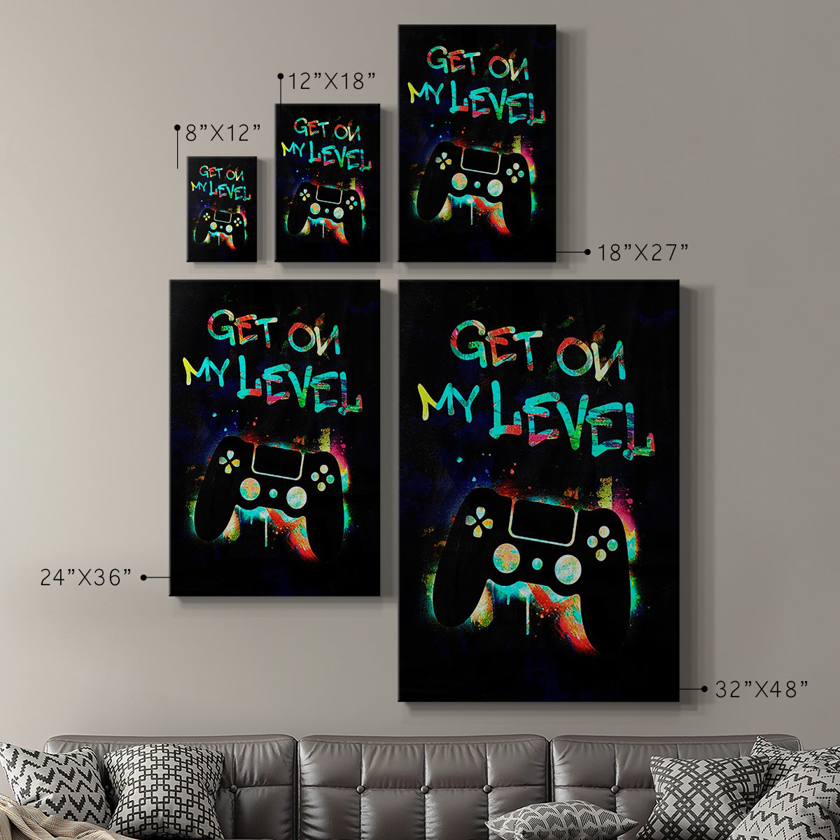 Gamer Tag II Premium Gallery Wrapped Canvas - Ready to Hang