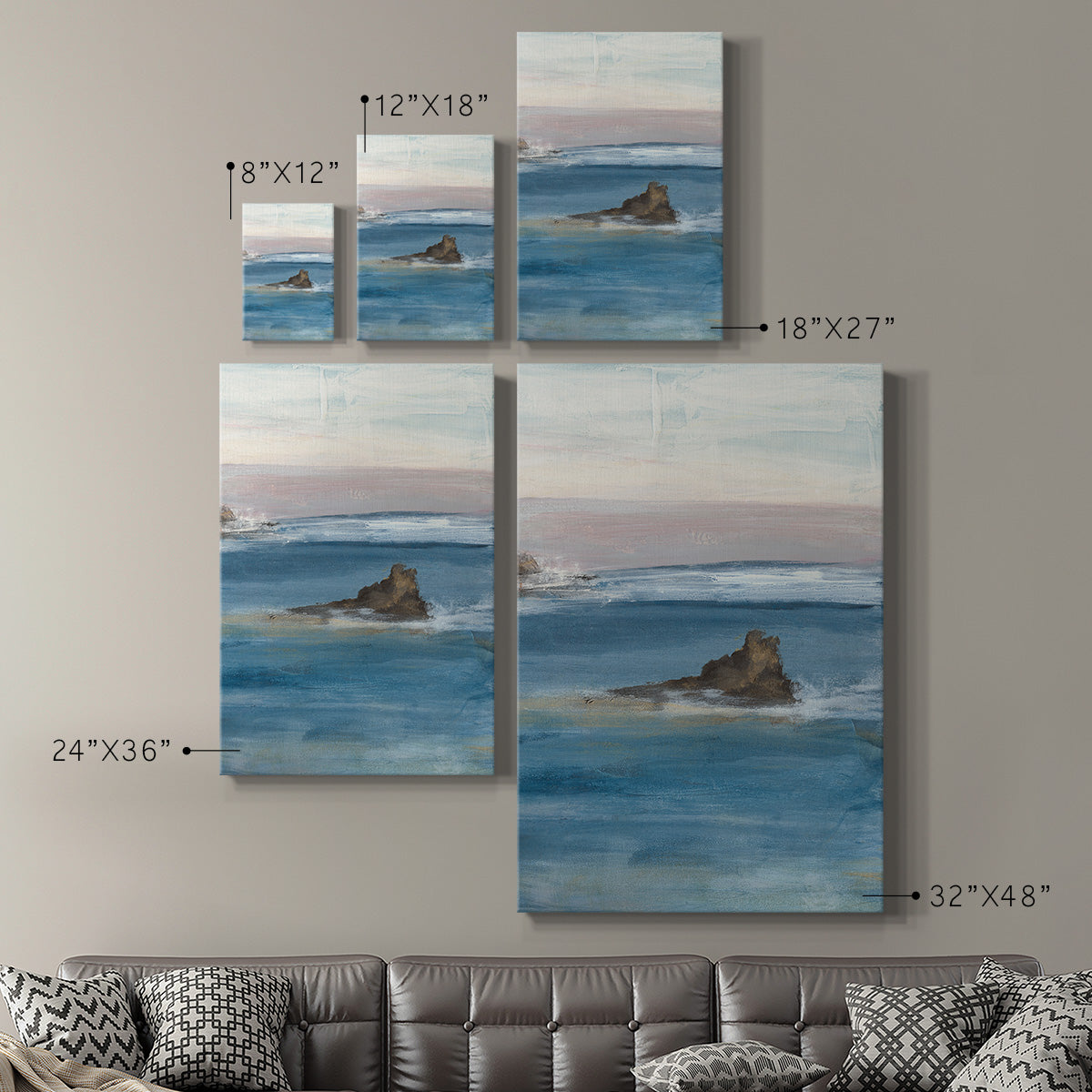 Merging the Ocean III - Canvas Art Print