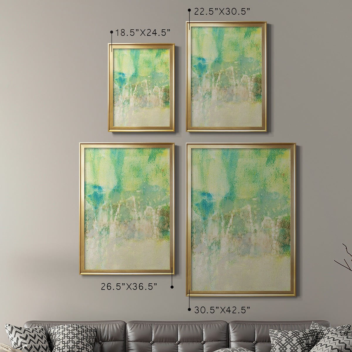 Serus II - Modern Framed Canvas Print