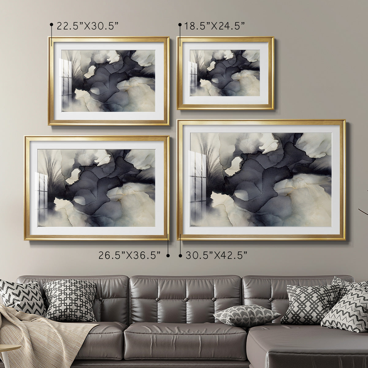 Sound & Color - Modern Framed Art Print