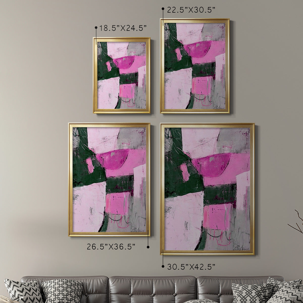 Party Mixer I - Modern Framed Canvas Print
