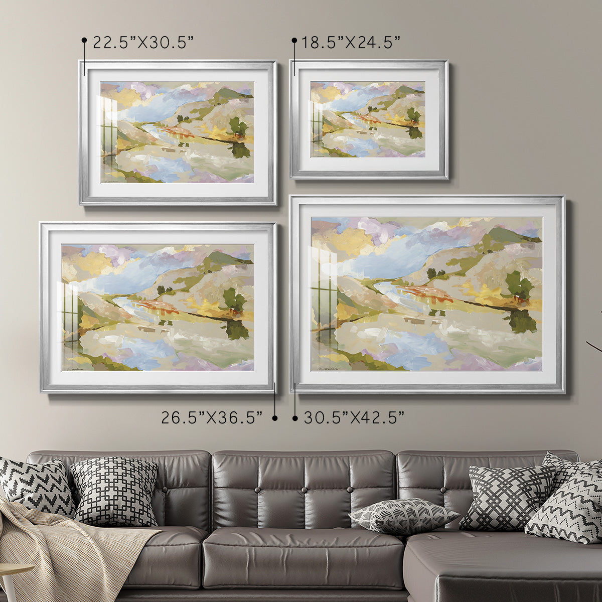 Uplands II Premium Framed Print - Ready to Hang