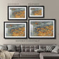 Autumn Creek - Modern Framed Art Print