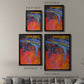 Vibrant Flow I - Modern Framed Canvas Print