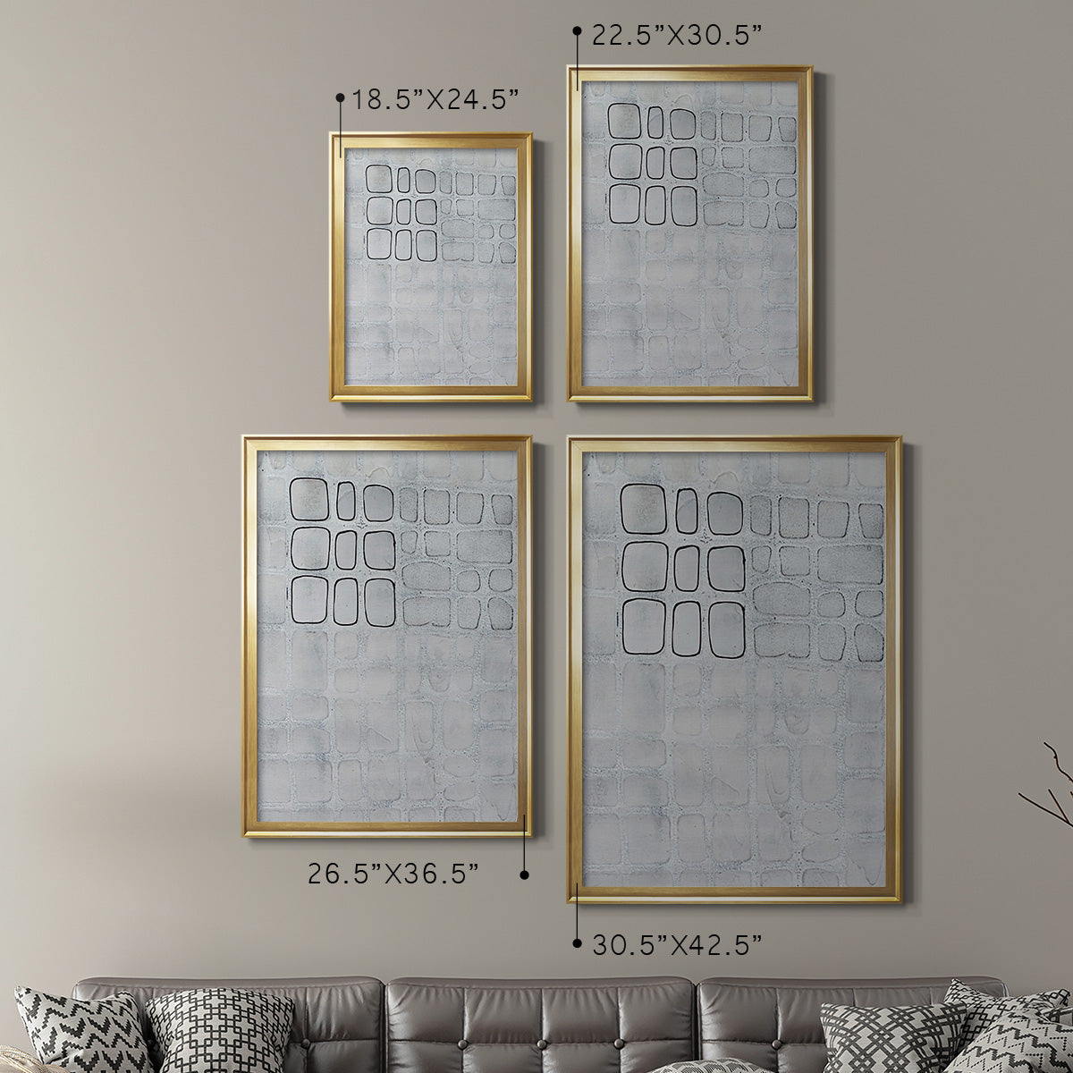 Lumen Colour I - Modern Framed Canvas Print