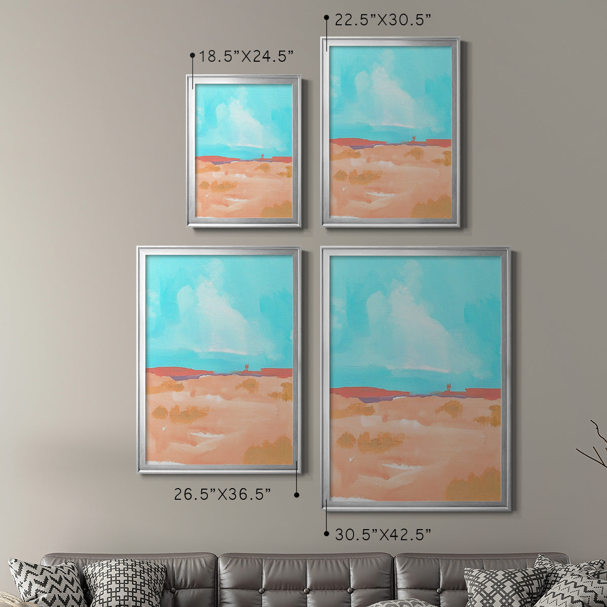 Wide Open Spaces II - Modern Framed Canvas Print