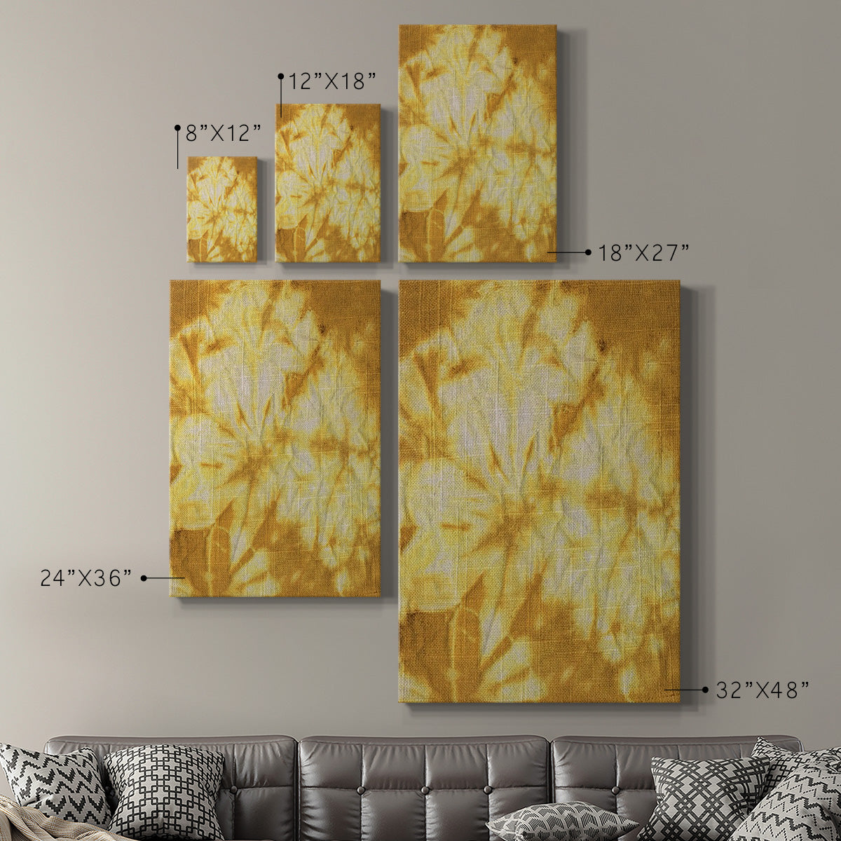 Turmeric Sunrise II Premium Gallery Wrapped Canvas - Ready to Hang