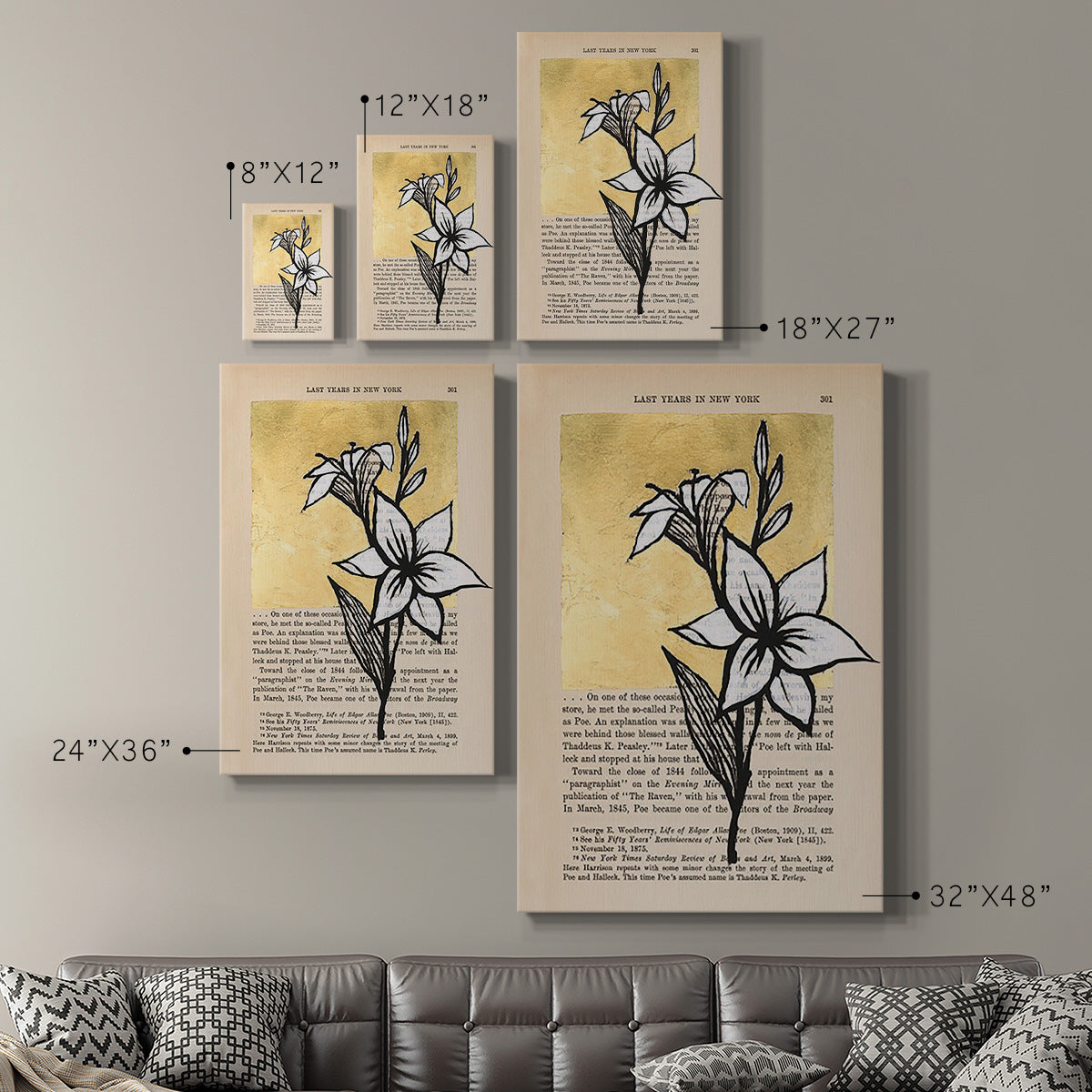 Floral Diary I - Canvas Art Print