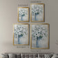 White Anemone Bouquet - Modern Framed Canvas Print