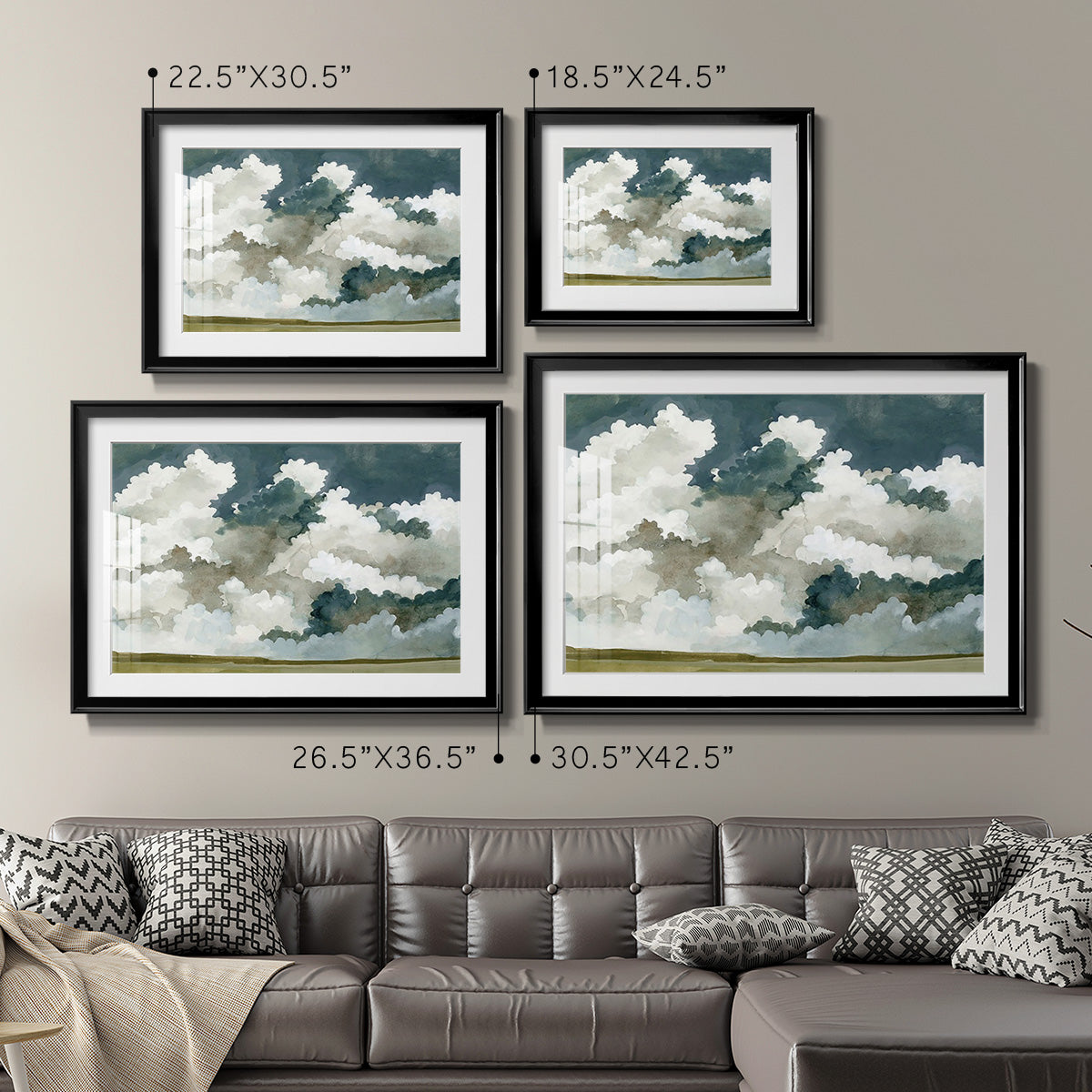 Vast Neutral Sky III - Modern Framed Art Print