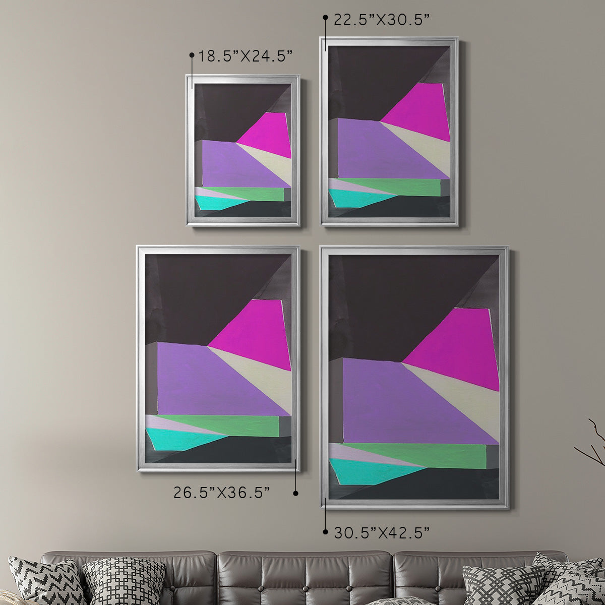 Chop III - Modern Framed Canvas Print