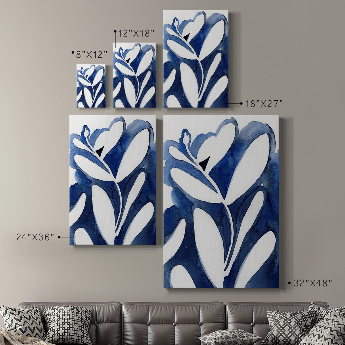 Blue Eucalyptus I - Canvas Art Print