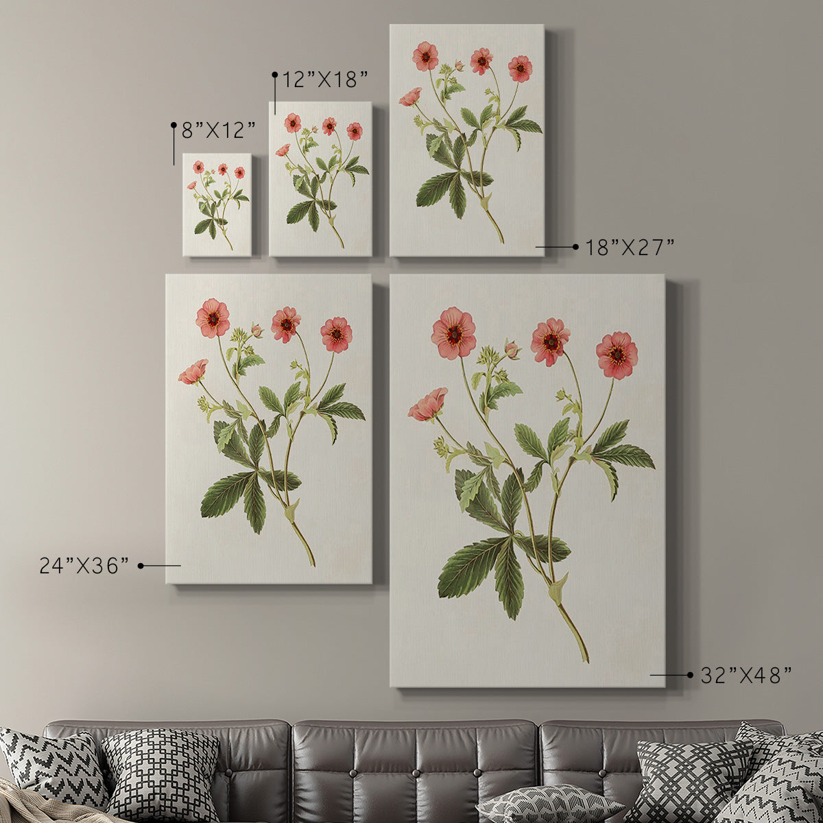 Flowers of the Seasons VIII - Canvas Art Print