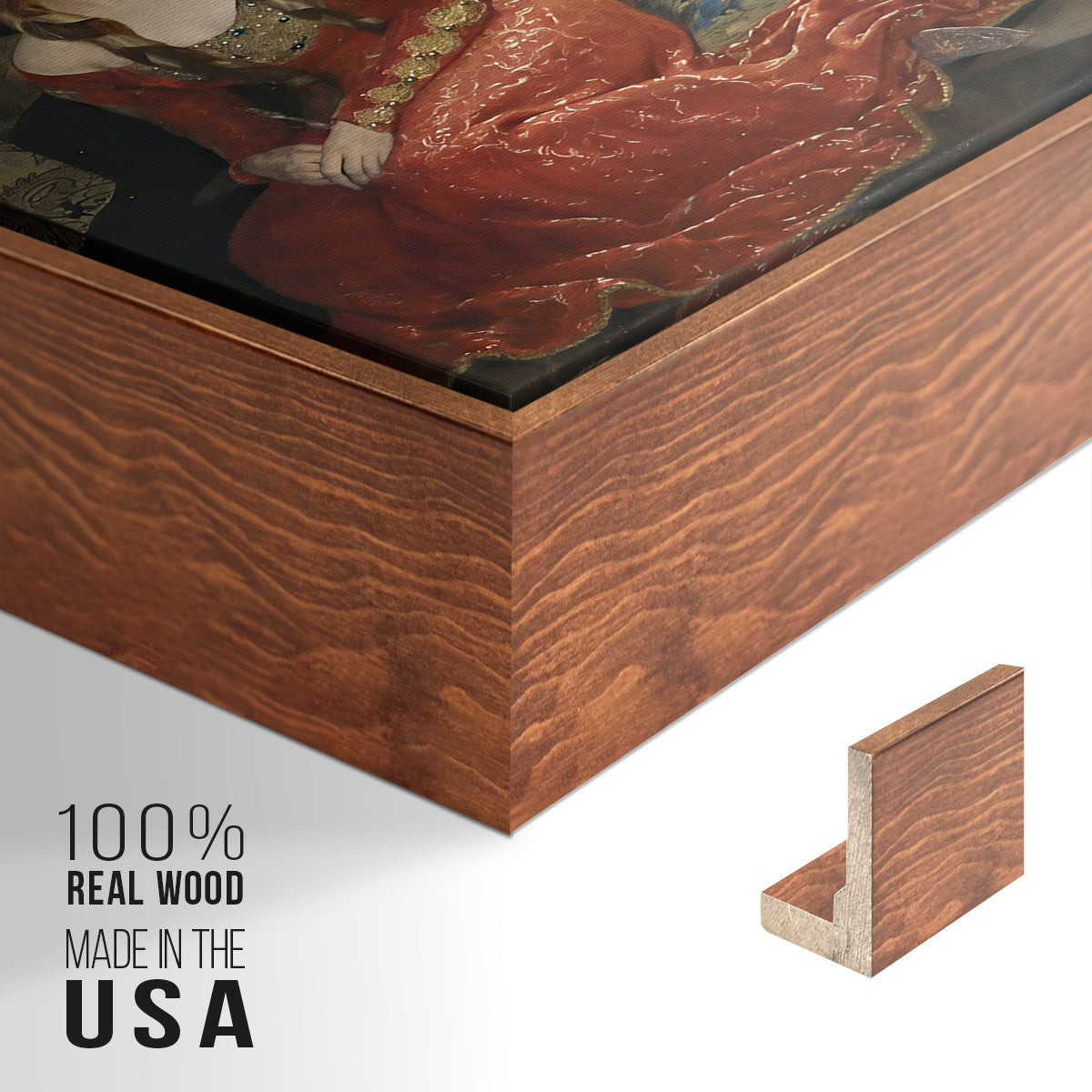 The Sleeping Beauty, 1921 - Floater Framed Canvas Print