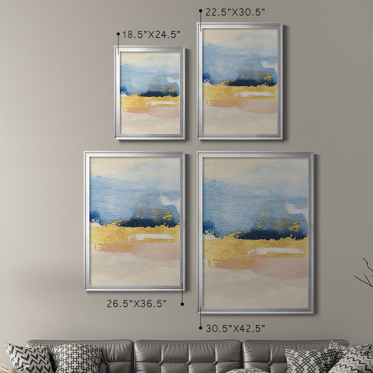 Pampa II - Modern Framed Canvas Print