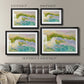 Treasured Island - Modern Framed Art Print