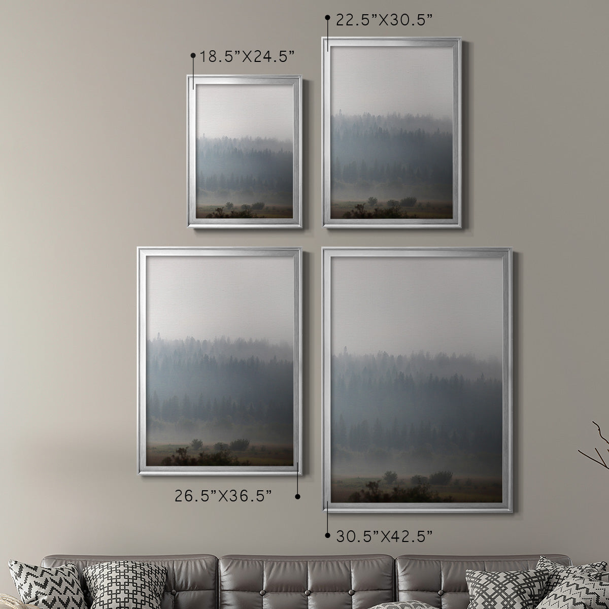 Morning Glow I - Modern Framed Canvas Print