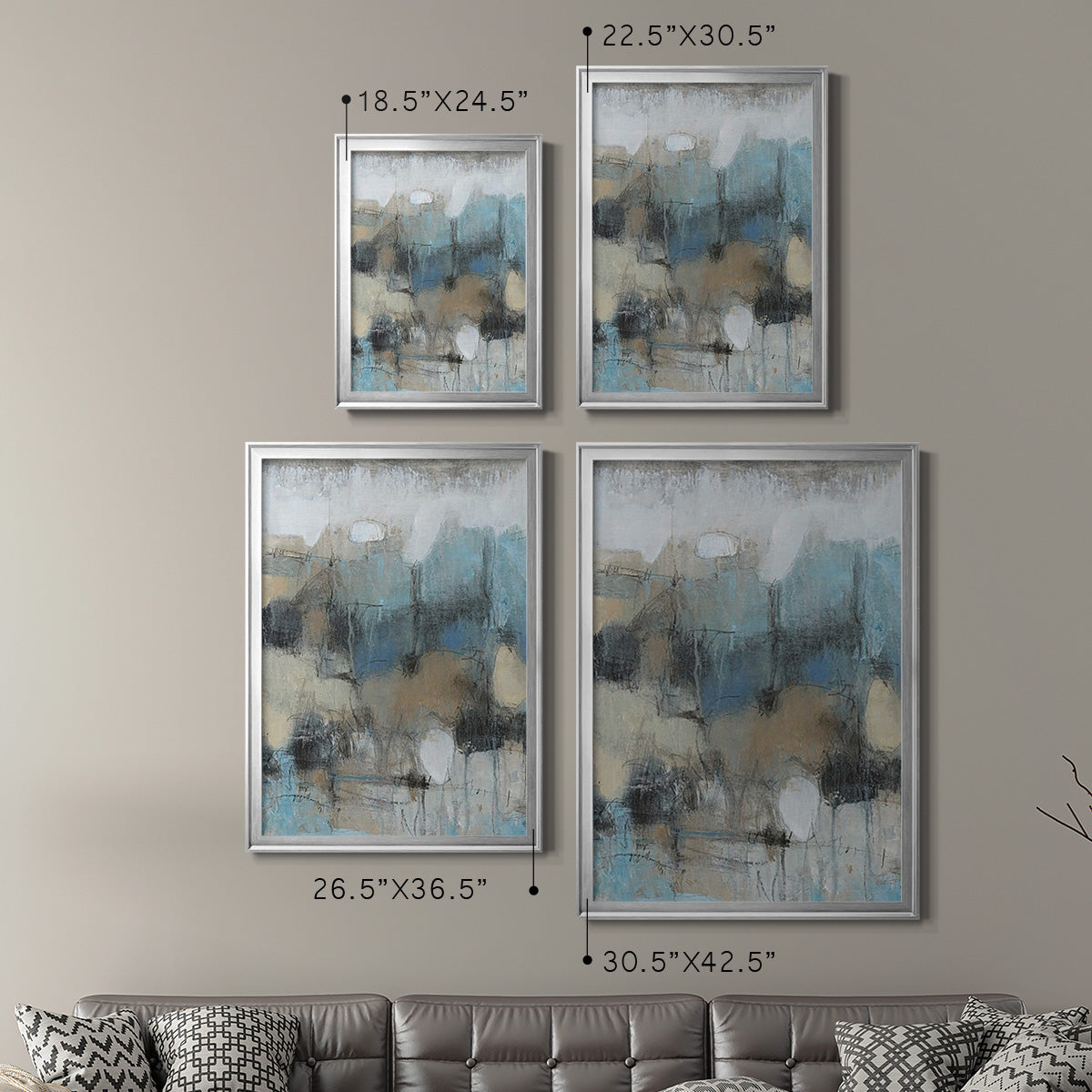 In the Moment II - Modern Framed Canvas Print