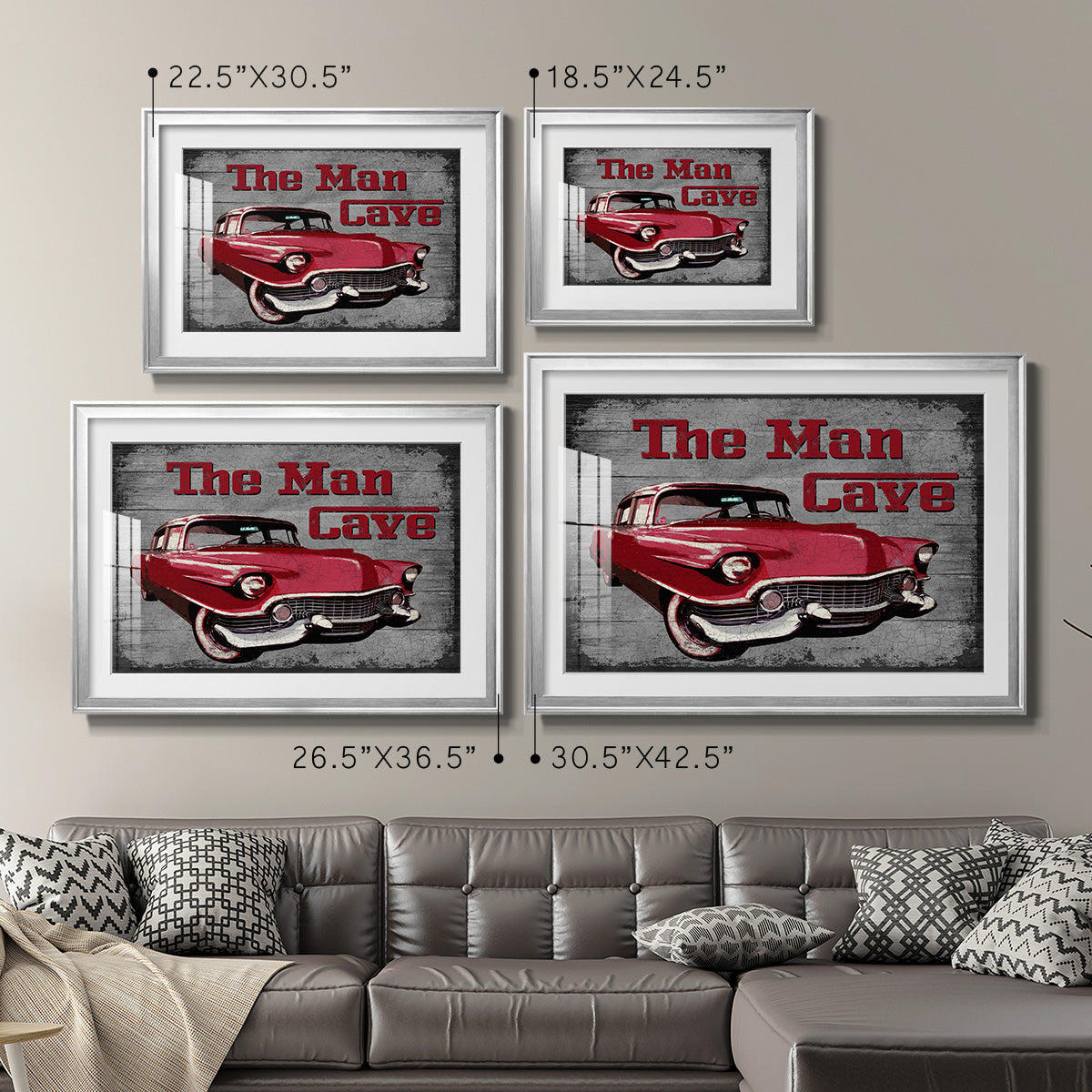 The Man Cave - Modern Framed Art Print
