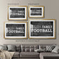 Faith Family Football - Modern Framed Art Print