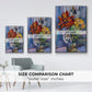 Modern Bouquet - Floater Framed Canvas Print