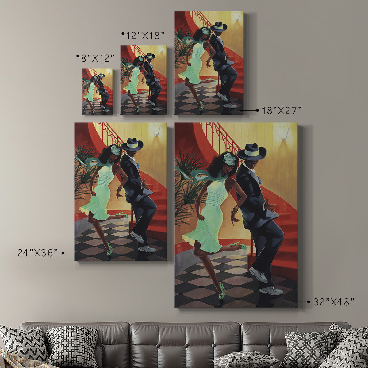 Night Out IV Premium Gallery Wrapped Canvas - Ready to Hang