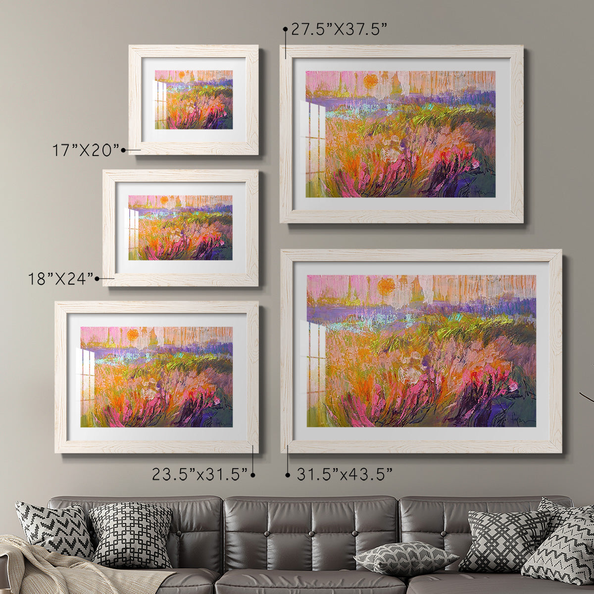 Among the Green Pastures VI - Barnwood Framed Art Print