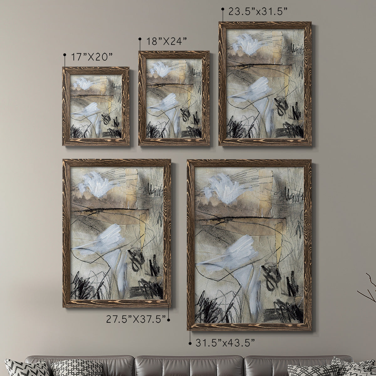 Masked Notes I - Premium Framed Canvas 2 Piece Set - Ready to Hang