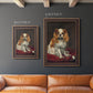 A King Charles Spaniel - Ornate Framed Canvas Print