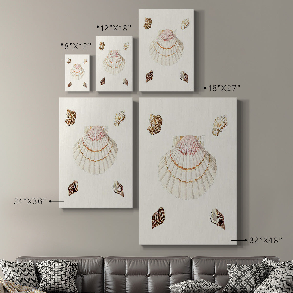 Pastel Knorr Shells IV - Canvas Art Print