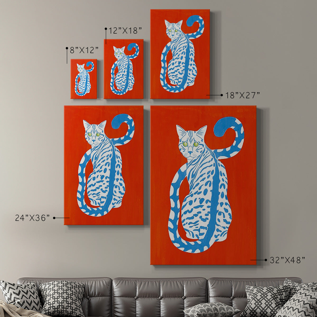 Complementary House Cat II Premium Gallery Wrapped Canvas - Ready to Hang