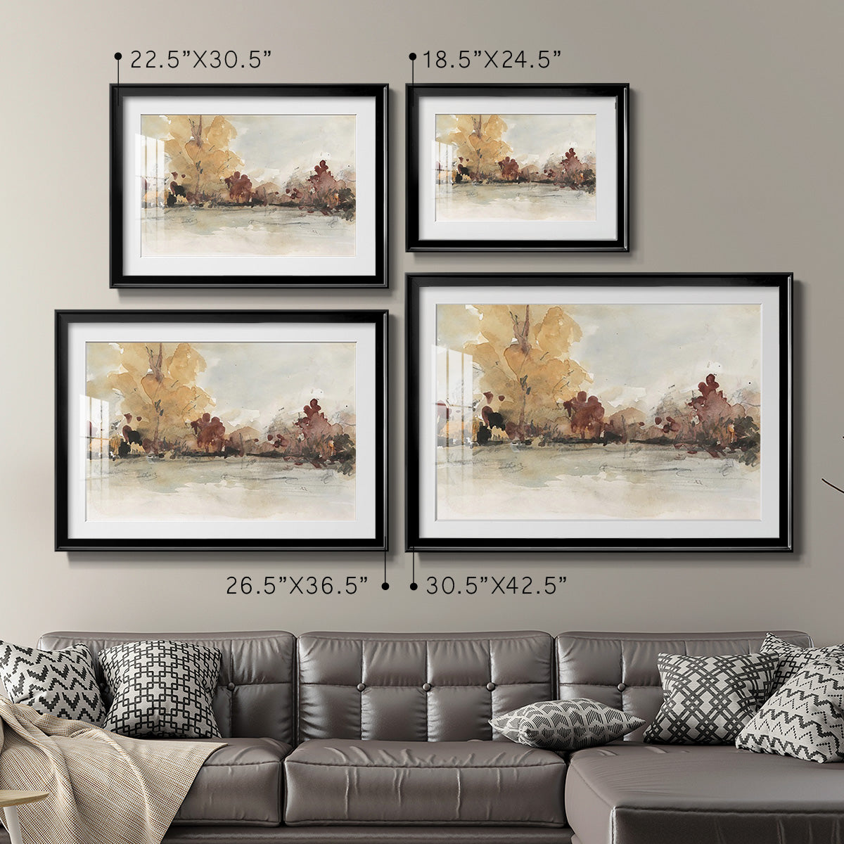 The Autumn View I Premium Framed Print - Ready to Hang