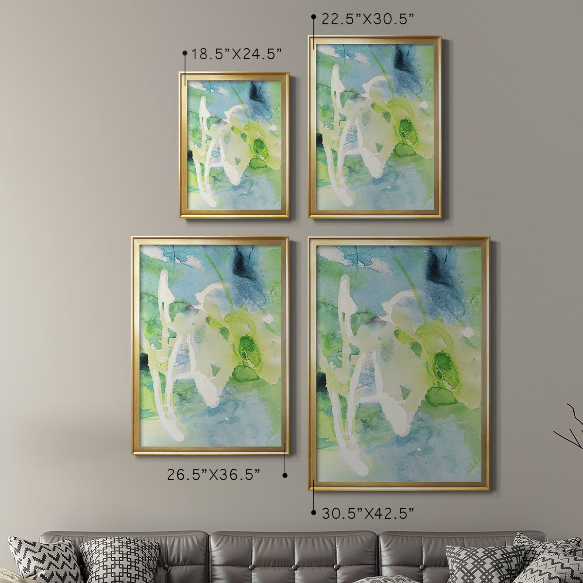 Rising Above III - Modern Framed Canvas Print