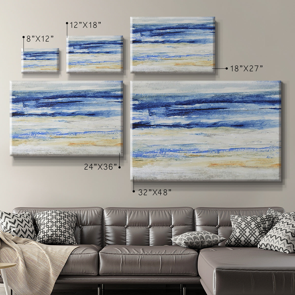 Choppy Seas II Premium Gallery Wrapped Canvas - Ready to Hang