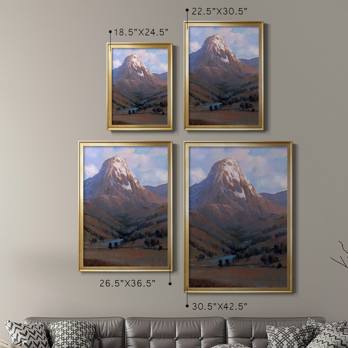 Epic I - Modern Framed Canvas Print