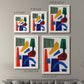 Colorful Shapes I - Premium Framed Canvas 2 Piece Set - Ready to Hang