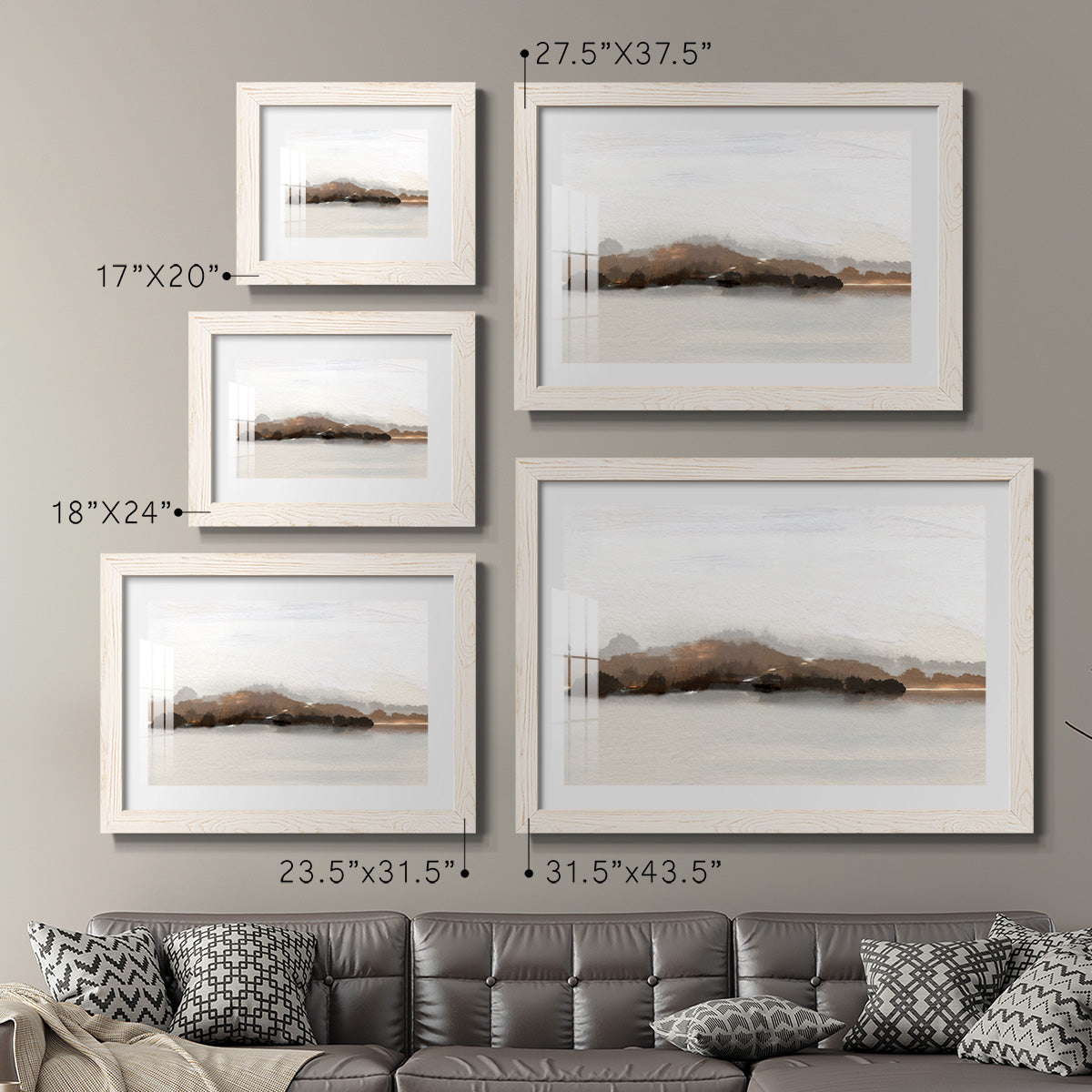 Slauson Mountain at Dusk - Barnwood Framed Art Print
