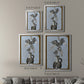 Graphic Flowers in Vase I - Modern Framed Canvas Print