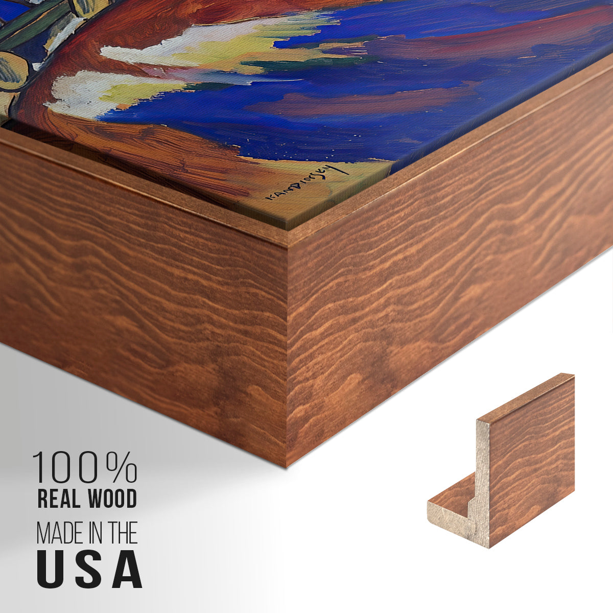 Painting with Troika, 1911 - Floater Framed Canvas Print