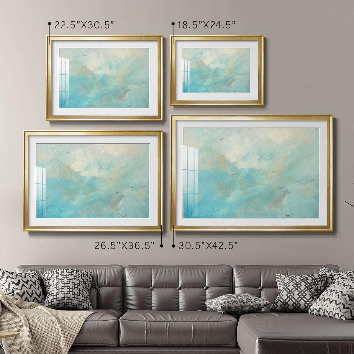 Flying Home  Premium Framed Print - Ready to Hang