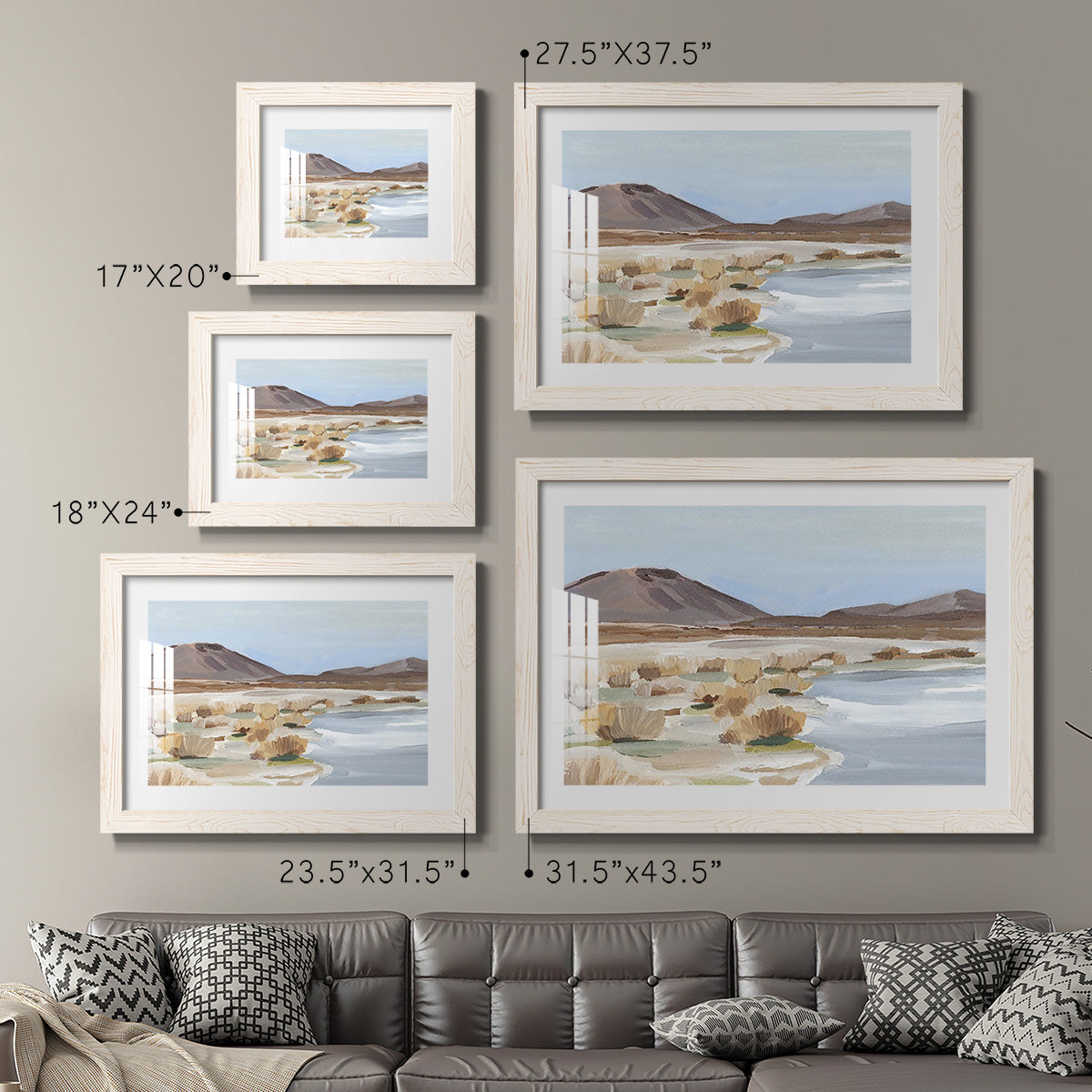 Desert Oasis Study II - Barnwood Framed Art Print