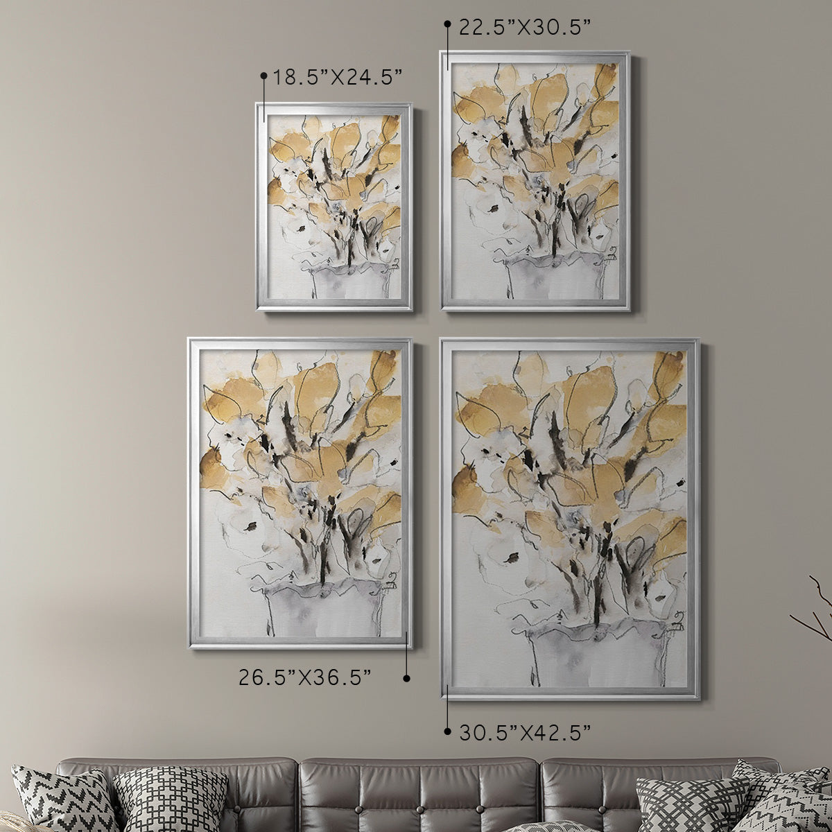Seasonal Gatherings I - Modern Framed Canvas Print