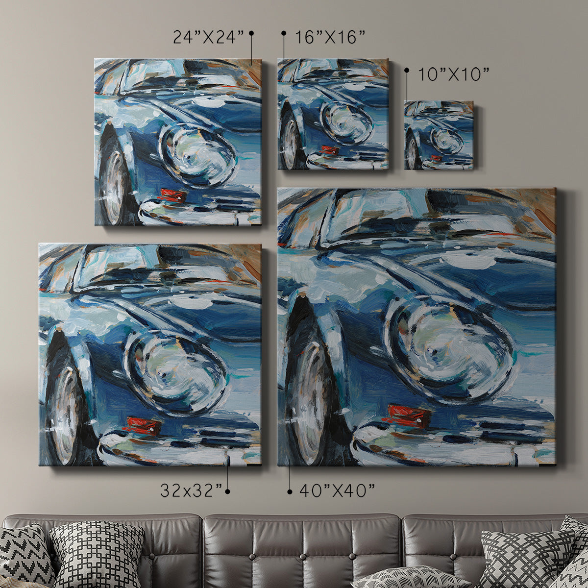 Sportscar Collection II-Premium Gallery Wrapped Canvas - Ready to Hang