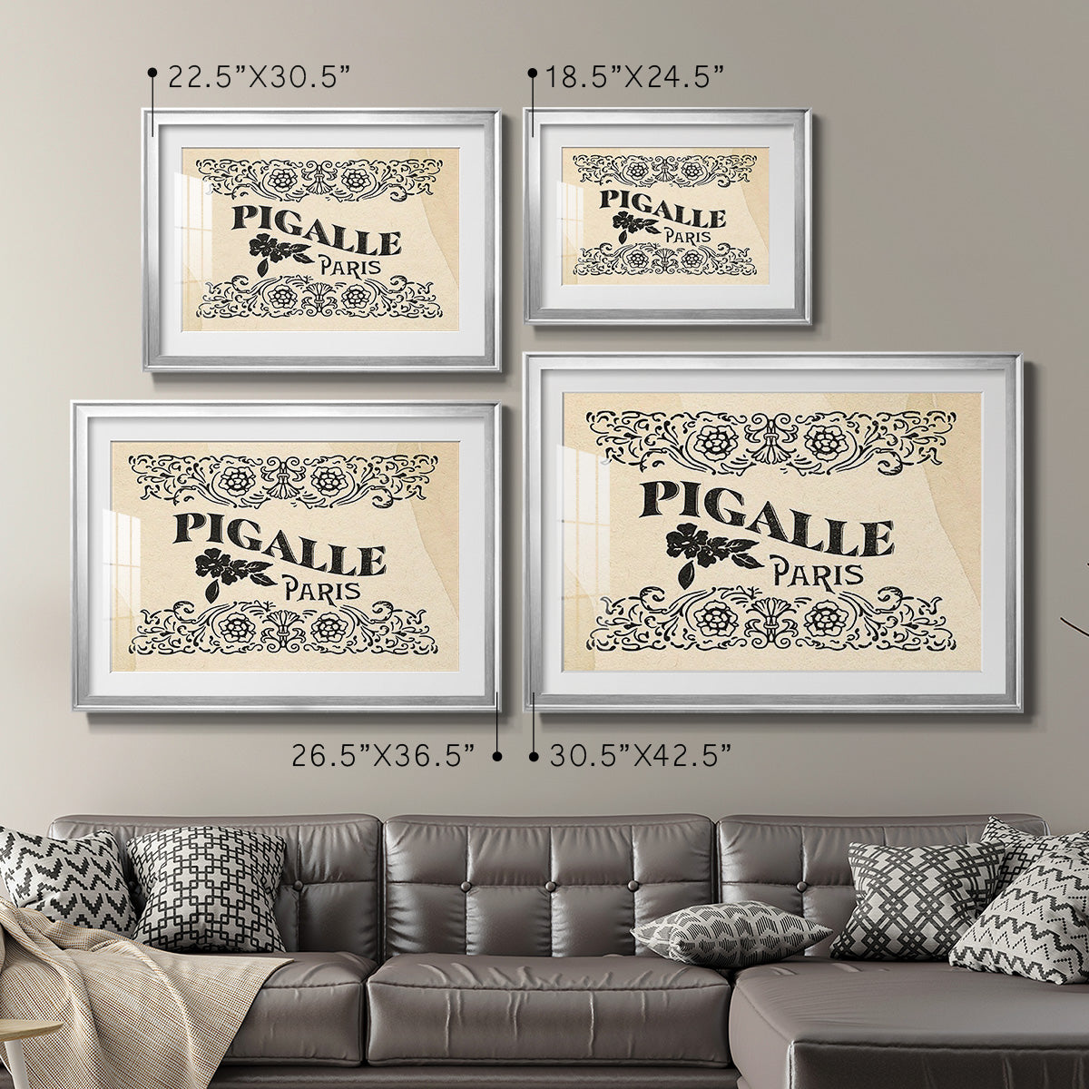 Antique French Label III - Modern Framed Art Print