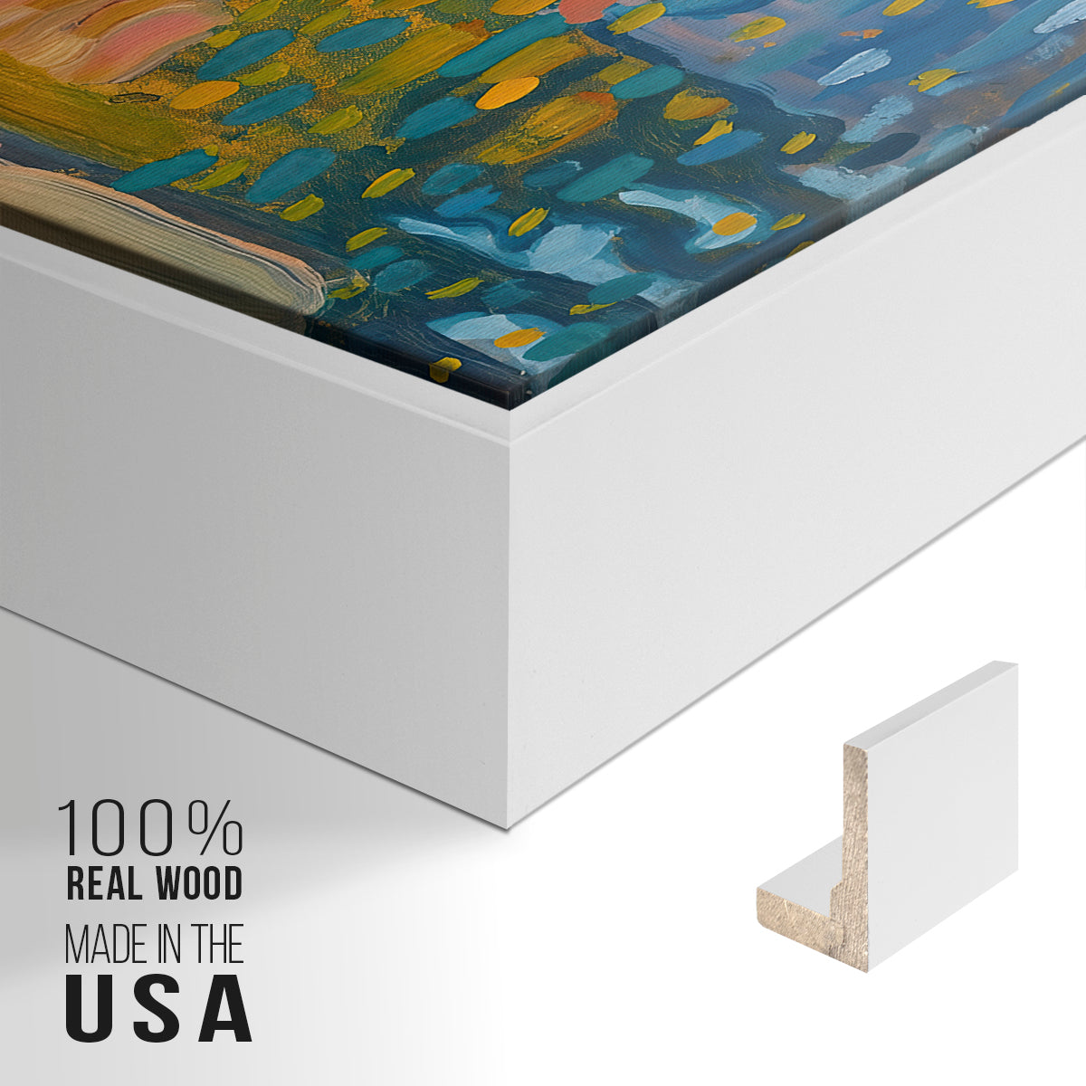 Study for Autumn Landscape with Boats, 1908 - Floater Framed Canvas Print