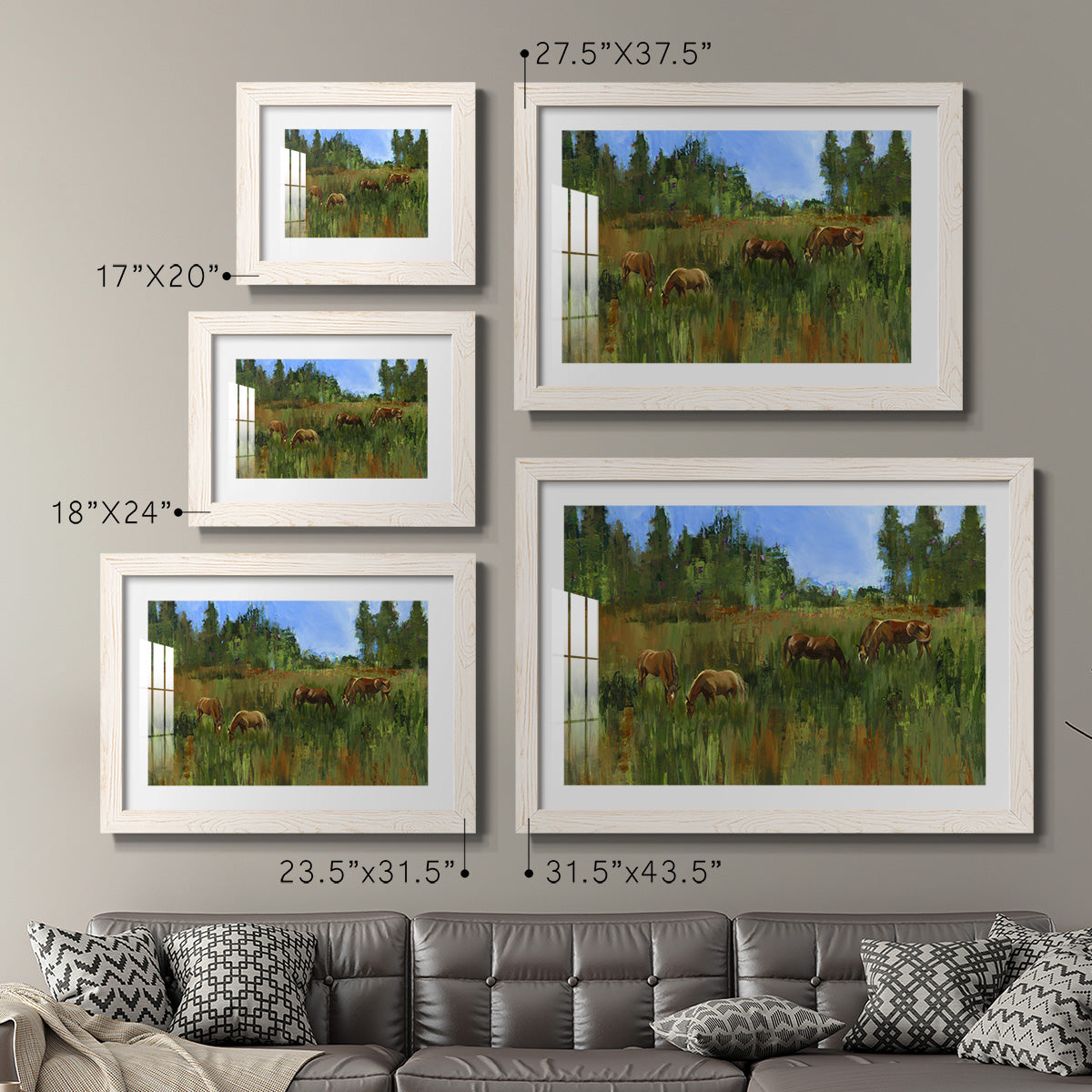 The Grass Is Always Greener - Barnwood Framed Art Print