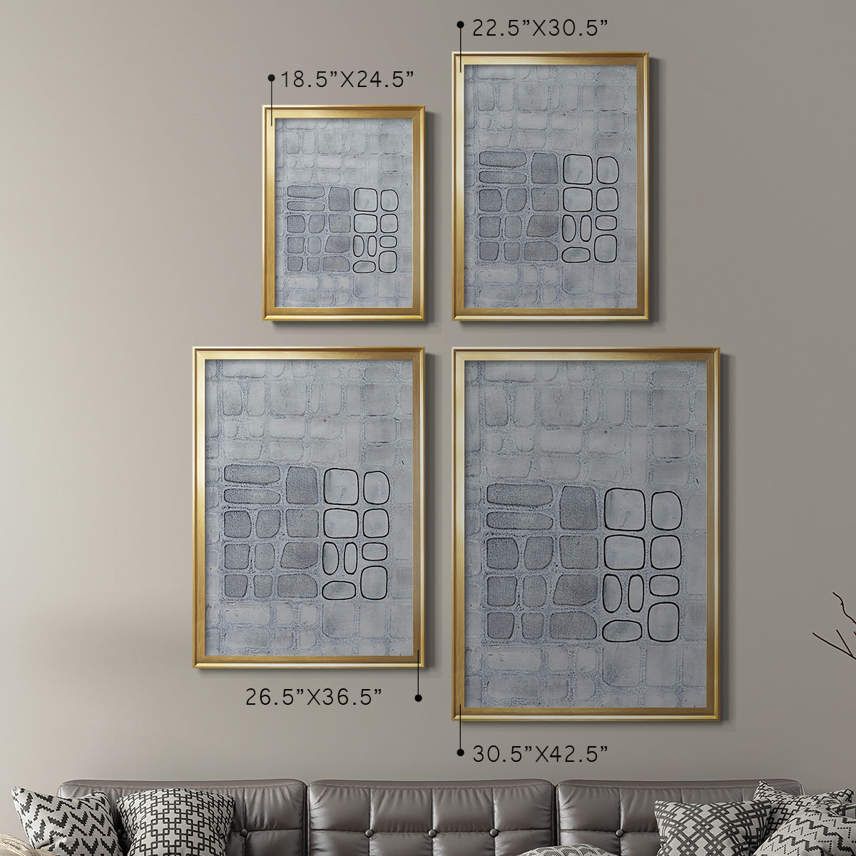 Lumen Colour II - Modern Framed Canvas Print