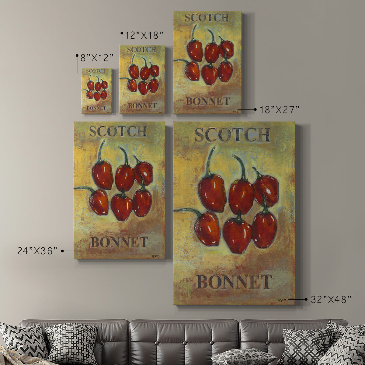 Scotch Bonnet Premium Gallery Wrapped Canvas - Ready to Hang